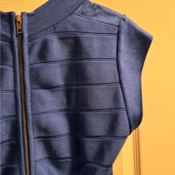 French Connection Blue Bandage Bodycon Mini Dress Size l - Picture 9 of 12